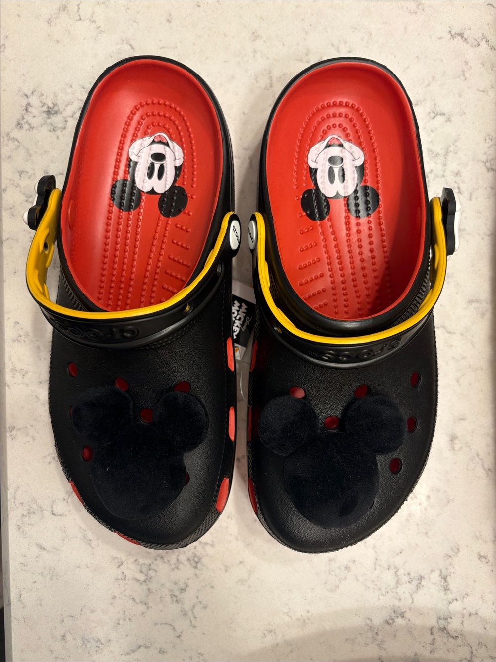 Disney Mickey Mouse Men’s Black & Red Clog Shoes by Crocs